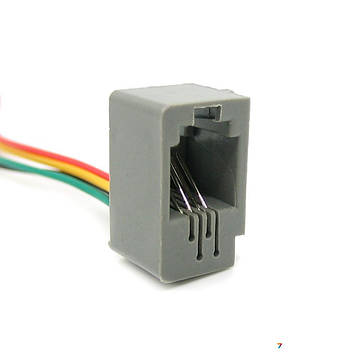 RJ9-616E 4P4C 150mm Комутаційний роз'єм із проводами 150 мм