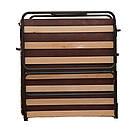 Розкладачка Олівія (195х75см) з матрацом, металевий каркас та дерев’яні ламелі, комфортне складане ліжко, фото 6