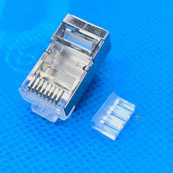 RJ45B-8P8C-01D0-B Роз'єм: RJ45 вилка PIN: 8 екранований. Конфіг. висновків: 8p8c. Під плоский кабель