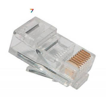 TP-8P8C Вилка RJ-45 для ПЛОСКОГО многожильного кабелю