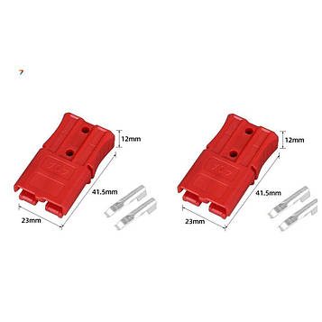 40A 2lots Plug Connectors Red Anderson Connectors комплект роз'ємів живлення 40А