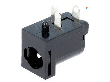 4840.2202 Гніздо, живлення DC, тато, 5,5/2,1 мм, 5,5 мм, 2,1 мм, на PCB, THT