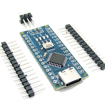 Arduino Nano v3.0 - Type-C USB Пристрій для роботи з макетними платами на мікроконтролері ATmega328 та чіпі CH340C