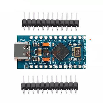 Arduino Pro Type-C 3-6V ATmega32U4-MU Отладочная плпта на основі ATmega32U4-MU з USB Type-C роз'ємом