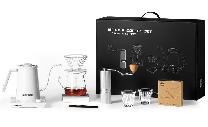 Набір Assassin M1 Pour Over Coffee Set MHW-3Bomber на 9 предметів для приготування кави світлий