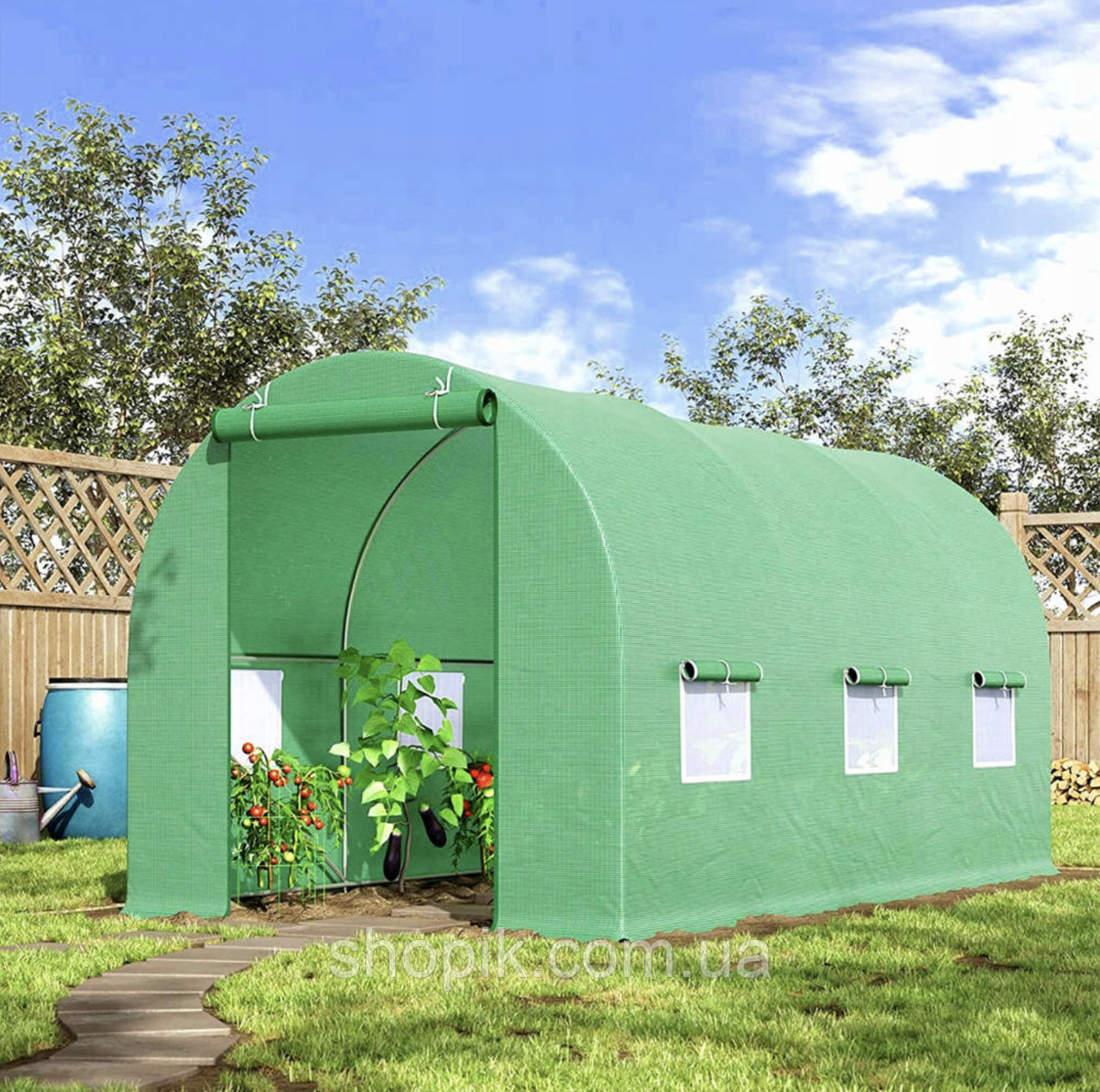Теплиця садова для дому та дачі, Готові дачні парники Holla Garden Польща 6м2 (300х200х200) Shopik