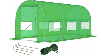 Теплиця садова для дому та дачі, Готові дачні парники 9м2 Funfit Garden (450х200х200см) Польща Shopik