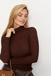 Жіночий гольф жатка — темно-коричневий колір, L (є розміри)