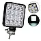 Додаткова світлодіодна LED лід міні/mini фара квадратна 48W 12-24V 16LED з режимом СТРОБОСКОП (2 шт), фото 3