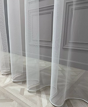 Тюль у зал, біла сітка заввишки 3,0 м, грек