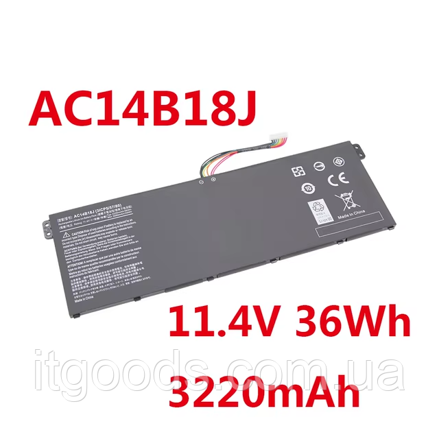 Акумулятор ( АКБ / батарея ) Acer Aspire E3-111 E3-112 ES1-511 ES1-512 V3-111 V5-122 V5-132 AC14B18J AC14B13J