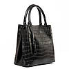 Сумка шопер жіноча шкіряна з короткими ручками ALEX RAI 1546-1 black, фото 2