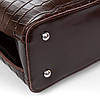 Сумка шопер жіноча шкіряна з короткими ручками ALEX RAI 1546-1 brown, фото 5