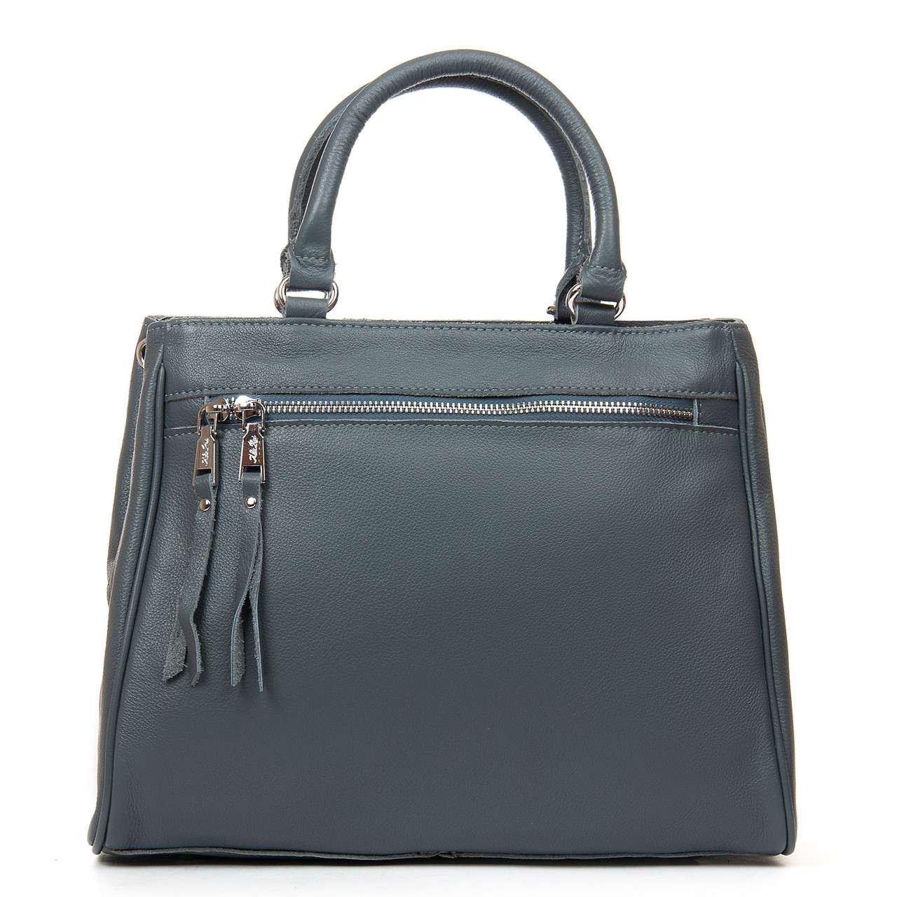 Сумка шопер жіноча шкіряна з короткими ручками ALEX RAI 8782-9 blue, фото 1