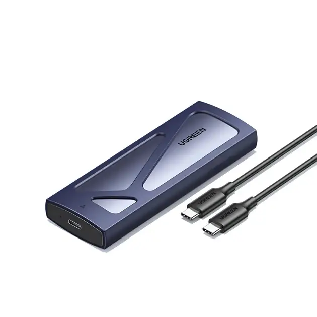 Зовнішній корпус UGREEN для M.2 NVMe SSD, 10 Гбіт/с, USB, сірий