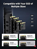 Зовнішній корпус UGREEN для M.2 NVMe SSD, 10 Гбіт/с, USB, сірий, фото 4