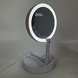 Настільне косметичне дзеркало з підсвічуванням Led Mirror Light TV-37, фото 2