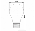 Лампа світлодіодна Videx A60Е 10W E27 4100 K 12-48V (VL-A60e12V-10274), фото 3