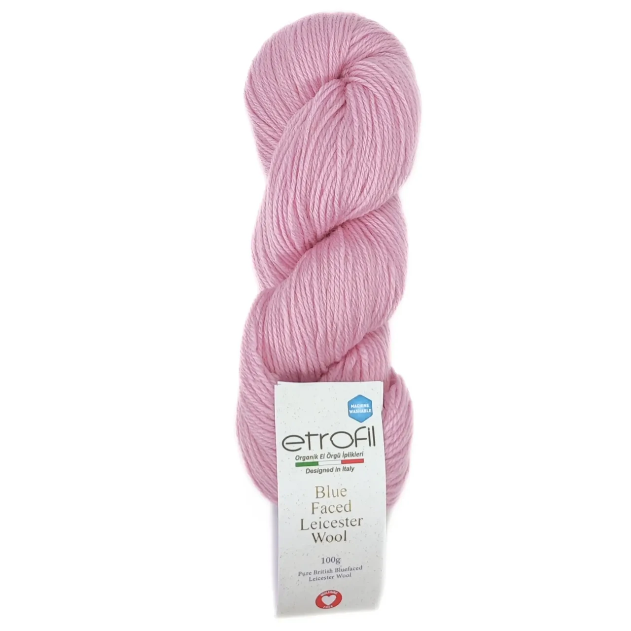 Пряжа Blue Faced Leicester Wool/Блю Фейс Лейстер Вул, ніжно-рожевий Pale pink 73227, Etrofil
