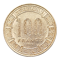 Конго 100 франків, 1975
