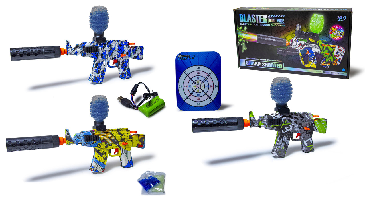 Автоматичний автомат на орбізах, на акумуляторі, кулі неонові - світяться у темряві, код 777-20Y