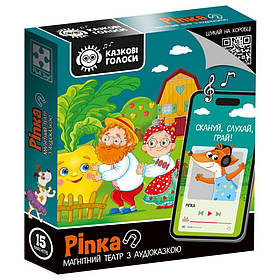 Дитяча розвиваюча гра "Магнітний театр Ріпка" Vladi Toys VT3206-40, 15 магнітів, з аудіоказкою, Toyman