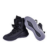 Зимові високі чорні черевики на хутрі 36, фото 4