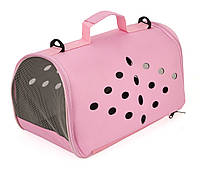 Сумка для перенесення котів та собак 48x26x25 см CosmoPet CP-12 Pink, фото 3