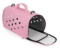 Сумка для перенесення котів та собак 48x26x25 см CosmoPet CP-12 Pink, фото 4