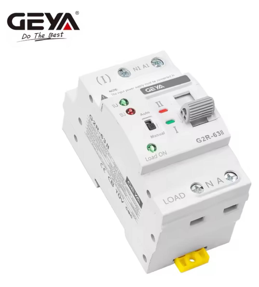 Автомат введення резерву (перемикач) GEYA G2R-63 II 2P двополюсний однофазний 63А 220V
