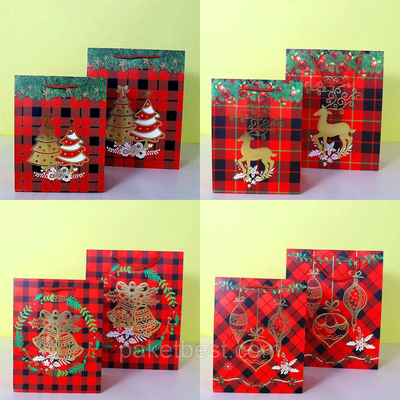 Новорічний пакет 30*41*12 ( 4 малюнки )