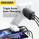 Зарядний пристрій Essager 65W GaN Charger Адаптер PD QC 4.0 3.0 Type C швидка зарядка Xiaomi Samsung Iphone, фото 7