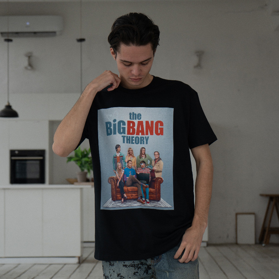 Футболка унісекс The Big Bang Theory S чорний, фото 1