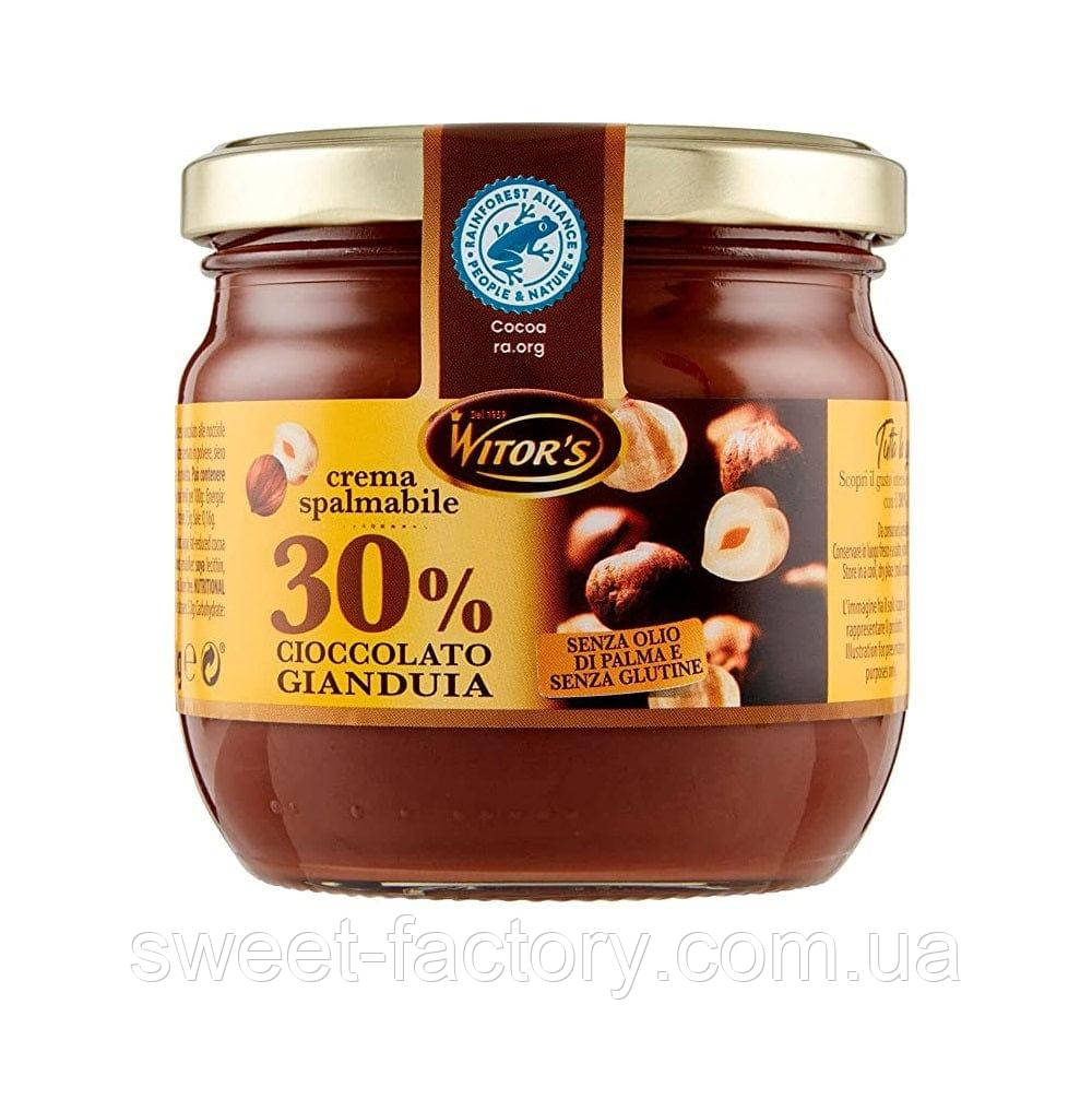 Шоколадна паста Witor's Crema Spalmabile 30% Cioccolato 360g, фото 1