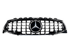 Решітка радіатора на Mercedes CLA-Class C118 2019-2021 рік GT Panamericana (Чорна глянсова)