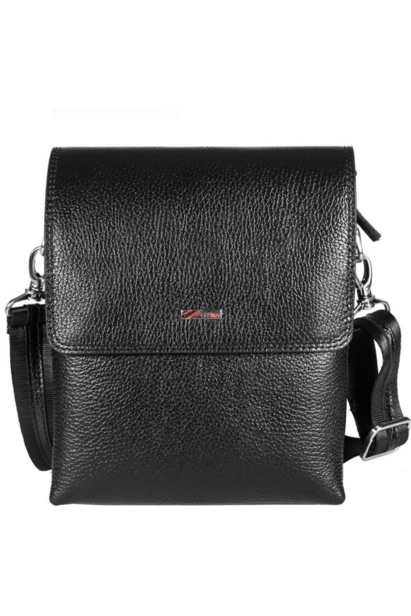Чоловіча сумка із натуральної шкіри Desisan 1463-01 чорна, фото 1