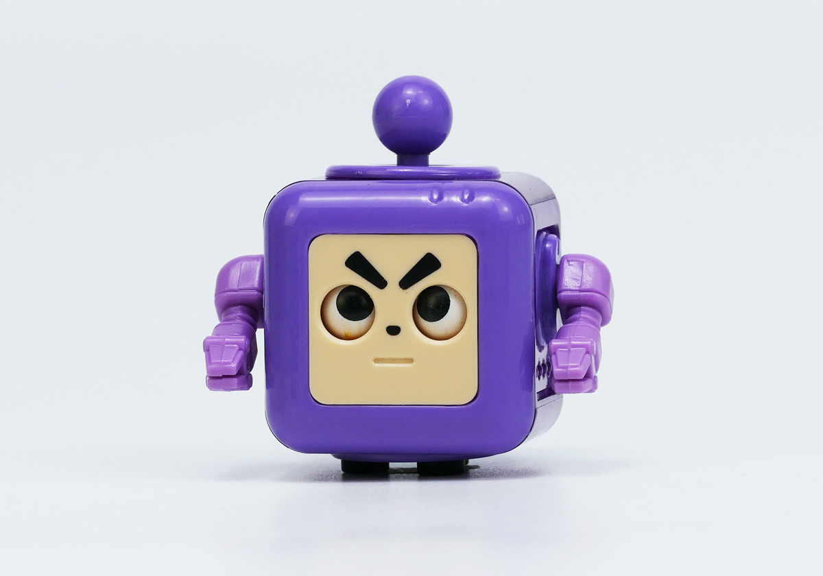 Антистрес Іграшка Fidget Robot Фіджет Куб для Зняття Стресу Фіолетовий (01145)