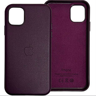 Leather Case iPhone 11 Dark Cherry