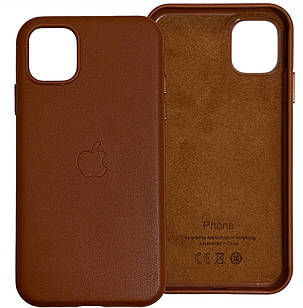 Leather Case iPhone 11 Golden Brown
