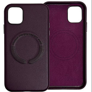 Leather Case MagSafe iPhone 11 Dark Cherry