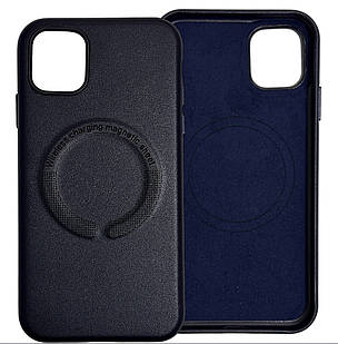 Leather Case MagSafe iPhone 11 Midnight Blue
