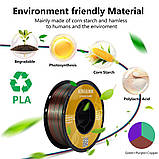 Пластик KINGROON Silk PLA Green Purple Copper (YMX0171/NSC02), Classic Spool, 1.75мм, 1кг, 200-220℃, Зелений Фіолетовий Мідь, фото 3