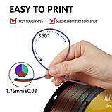 Пластик KINGROON Silk PLA Green Purple Copper (YMX0171/NSC02), Classic Spool, 1.75мм, 1кг, 200-220℃, Зелений Фіолетовий Мідь, фото 4