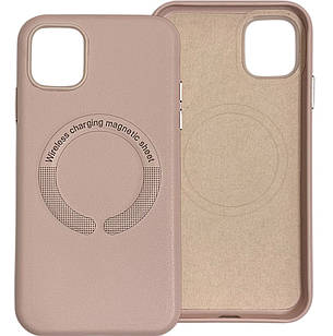 Leather Case MagSafe iPhone 11 Pink Sand