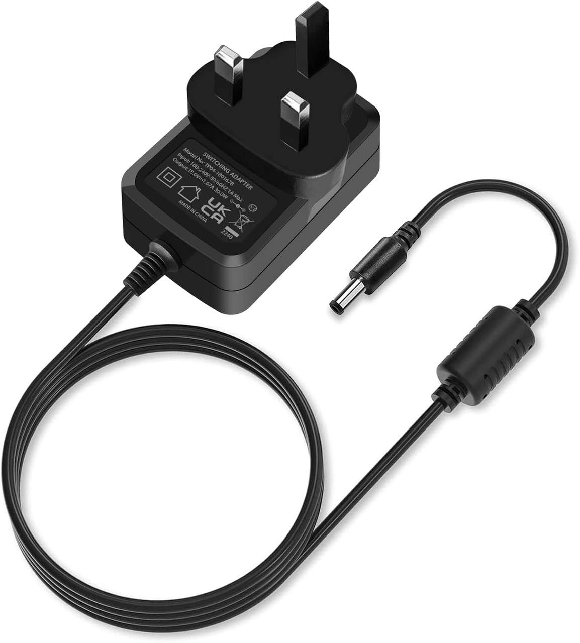30W Універсальний адаптер живлення AC в DC, 18V 1.67A для Echo 3-го покоління, Echo 4-го покоління, Echo Show 2-го покоління, Echo