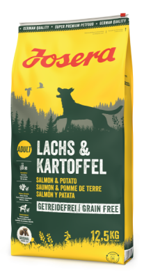 Сухий беззерновий корм для собак Josera (Йозера) Lachs & Kartoffel з лососем та картоплею 12.5 кг