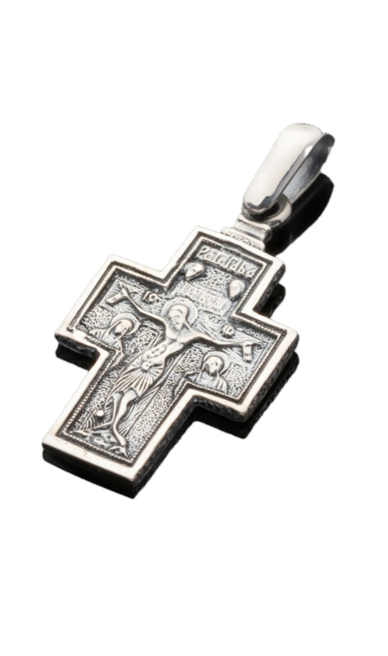 Срібний хрестик з чернінням ✝️ | Класика та духовність в кожній деталі