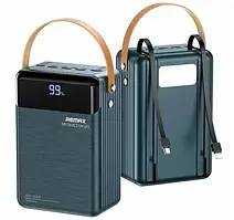 Зовнішній акумулятор PowerBank Remax RPP-566 80000mAh 3USB/2Type-C/Lightning/PD /QC3.0/ 22.5W/Ліхтарик/Grey/