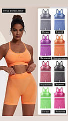 Жіночий костюм велосипедки з топом #6791