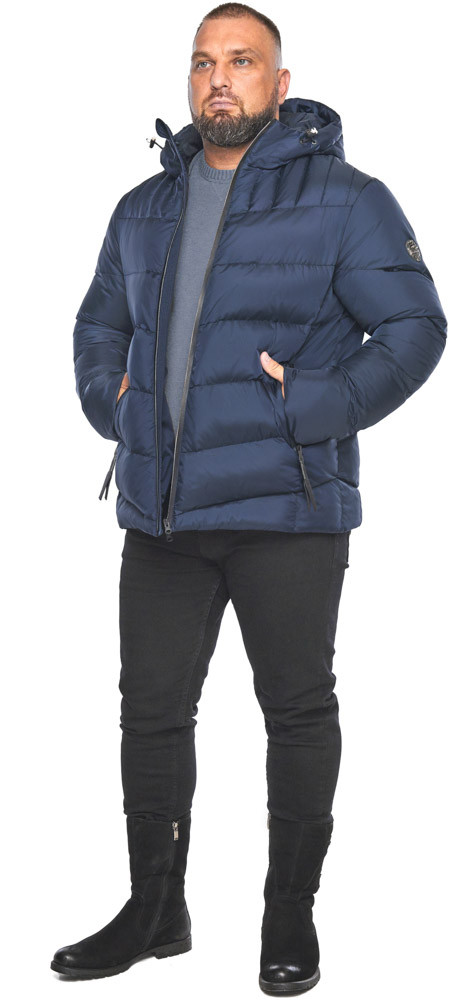 Стьобана темно-синя чоловіча куртка модель 15730 56 (3XL)